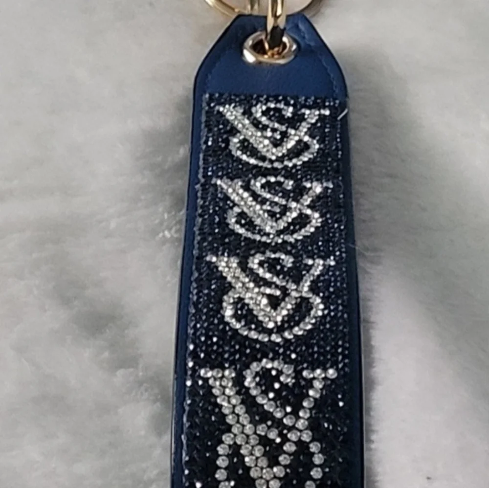 Nwt VS Wristlet Keychain Blue sapphire and Silver With Rhinestone.Read Full Post - Picture 10 of 12
